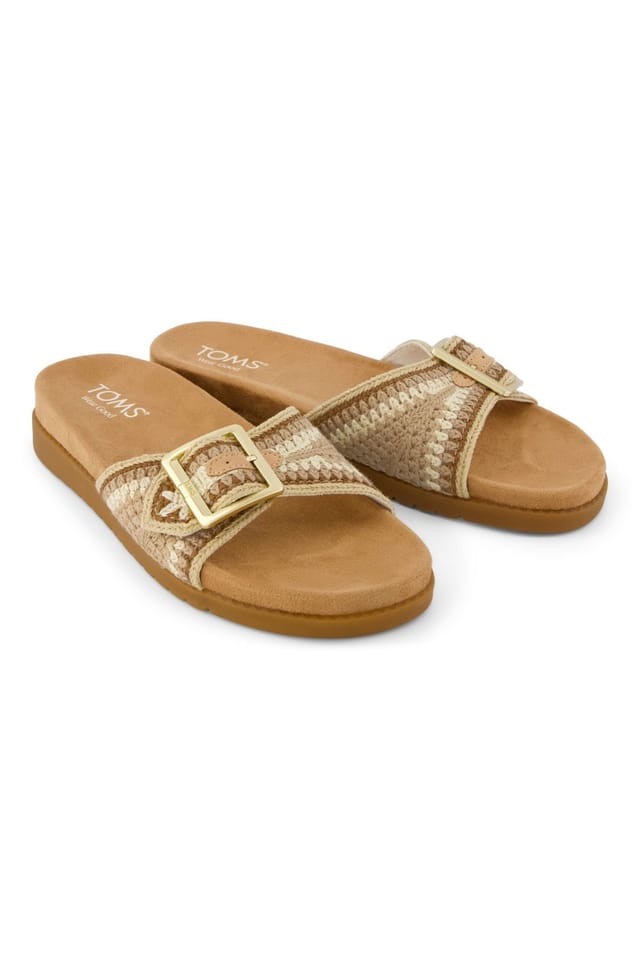 TOMS Toms Women's Marin Slides Sandal Dark Beige - 2