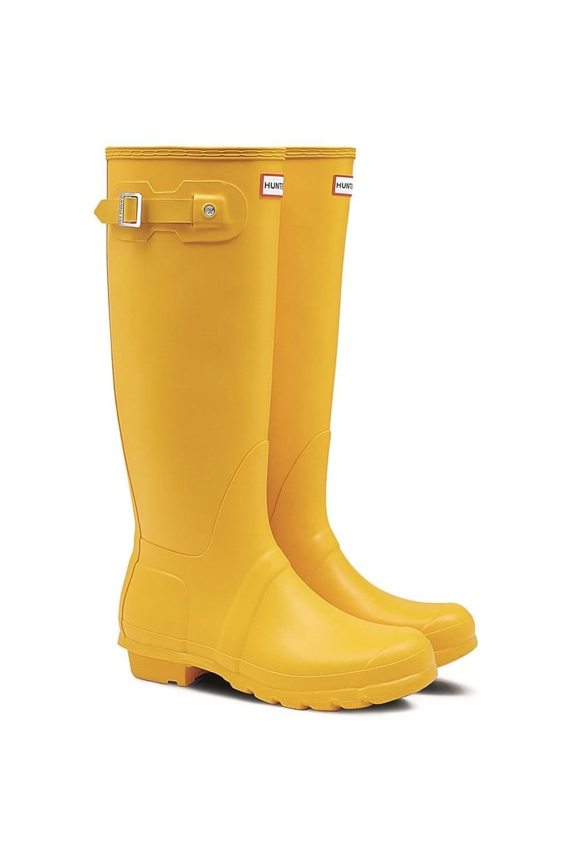 Hunter Hunter Women's Original Tall Wellington Boots in Yellow - 1