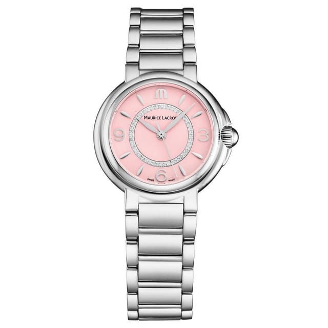 Maurice Lacroix Maurice Lacroix Women's 'Fiaba' Light Pink Dial Stainless Steel Bracelet Quartz Watch in Silver - 2