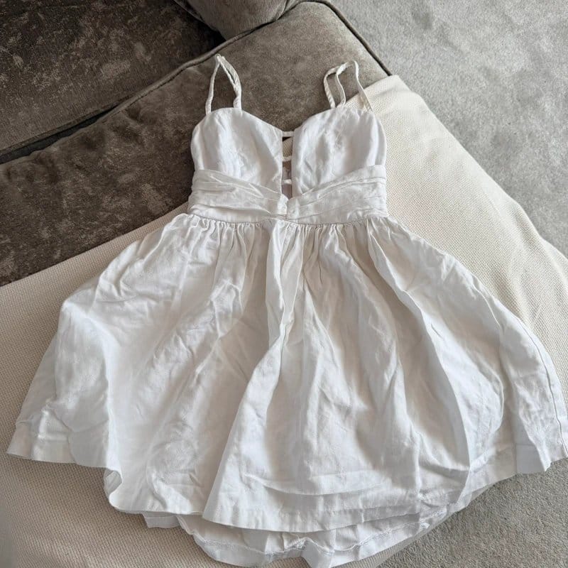 Topshop White Mini Dress Size 8