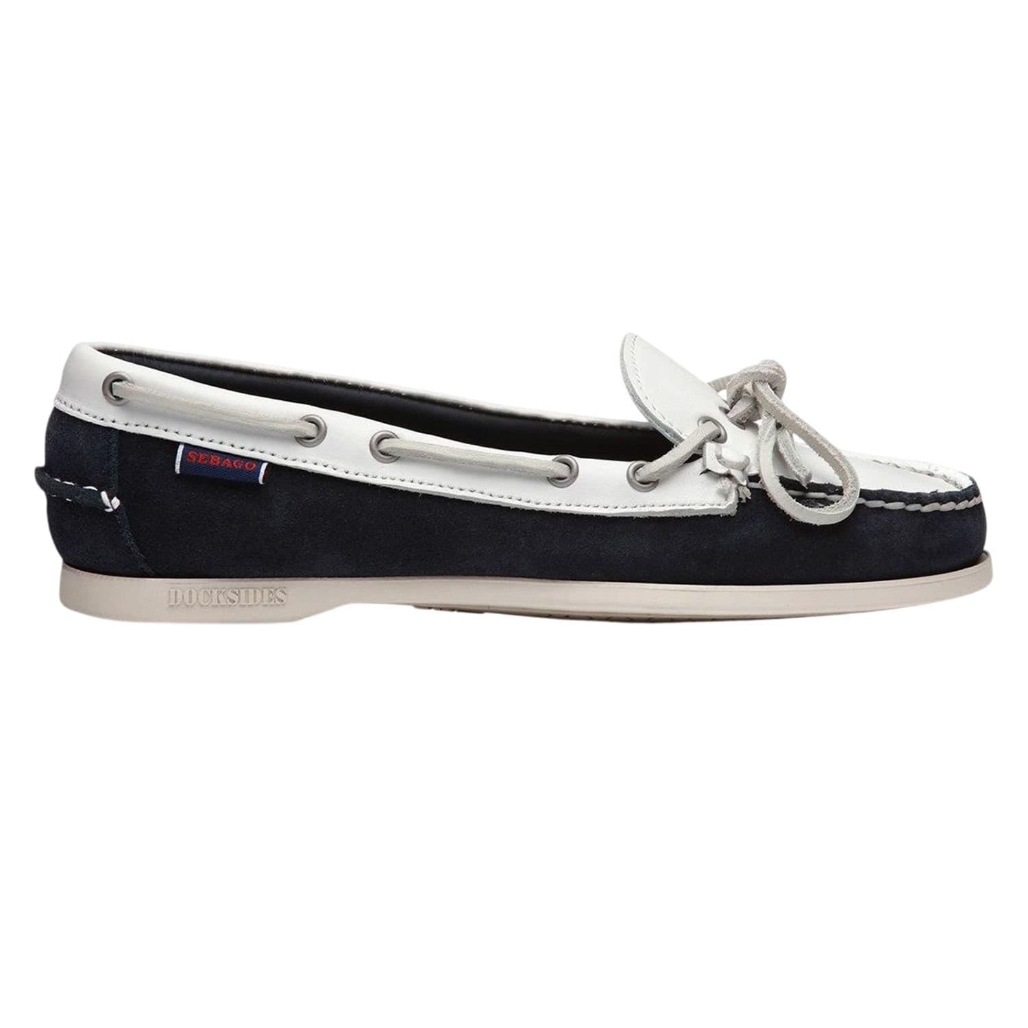 Sebago Sebago Women's Nina Suede Bala Moccasin in Navy