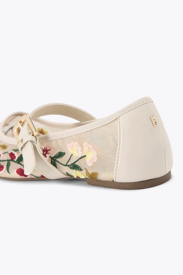KG Kurt Geiger KG Kurt Geiger Women's 'Nina Mesh' Fabric Flats in White - 3