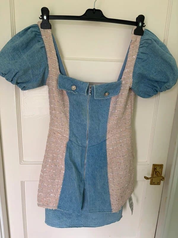 ASOS ASOS Luxe Denim mini dress