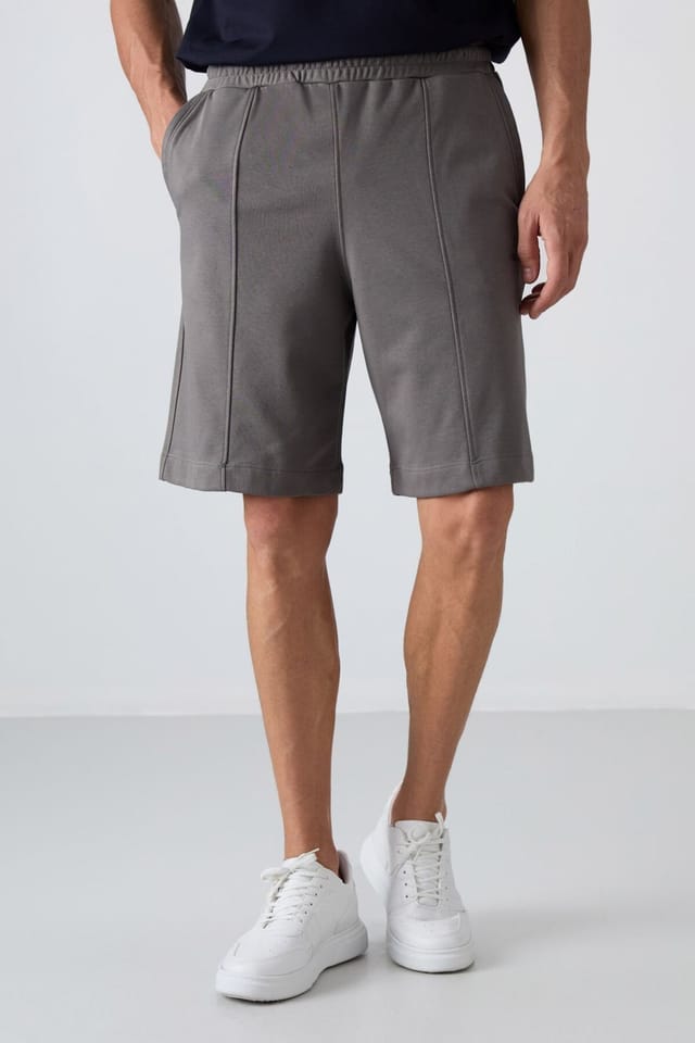 Tommy Life Tommy Life Men's Knit Sweat Shorts in Grey - 2