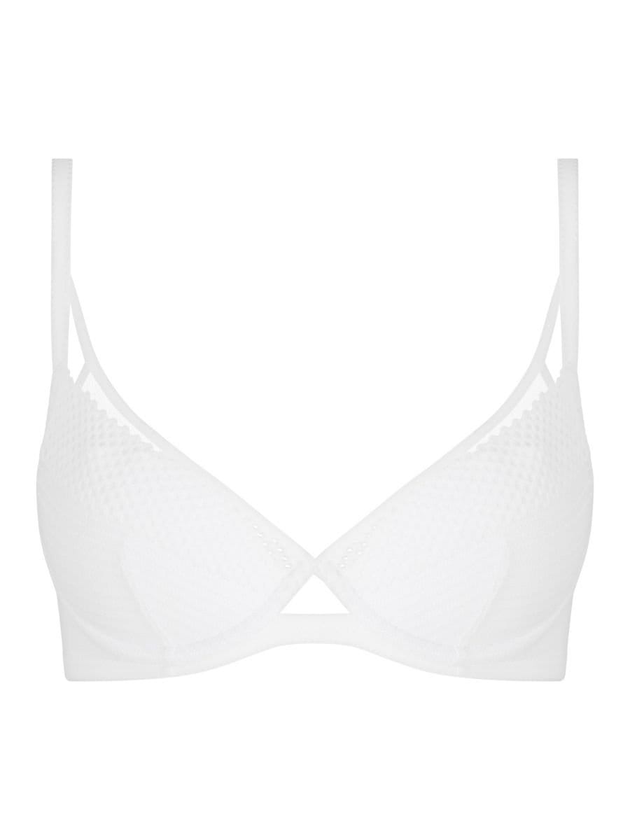 Chantelle Chantelle Women's Play Plunge T-Shirt Bra in White - 4