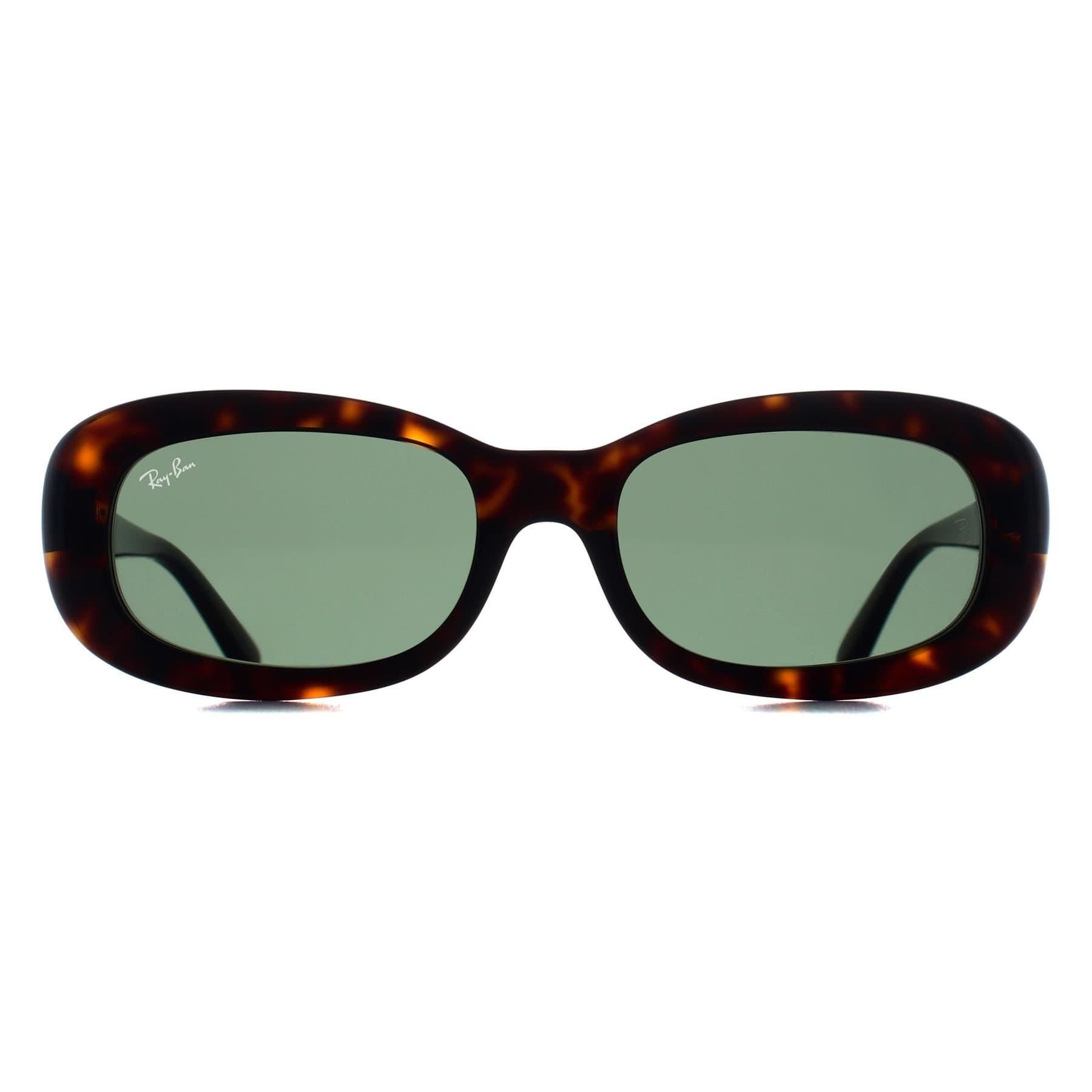 Ray-Ban Ray-Ban Women's Oval Havana Green RB2221 in Brown