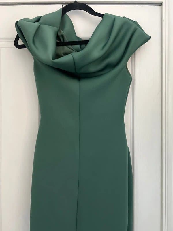 ASOS ASOS ruched teal green sub dress size 8