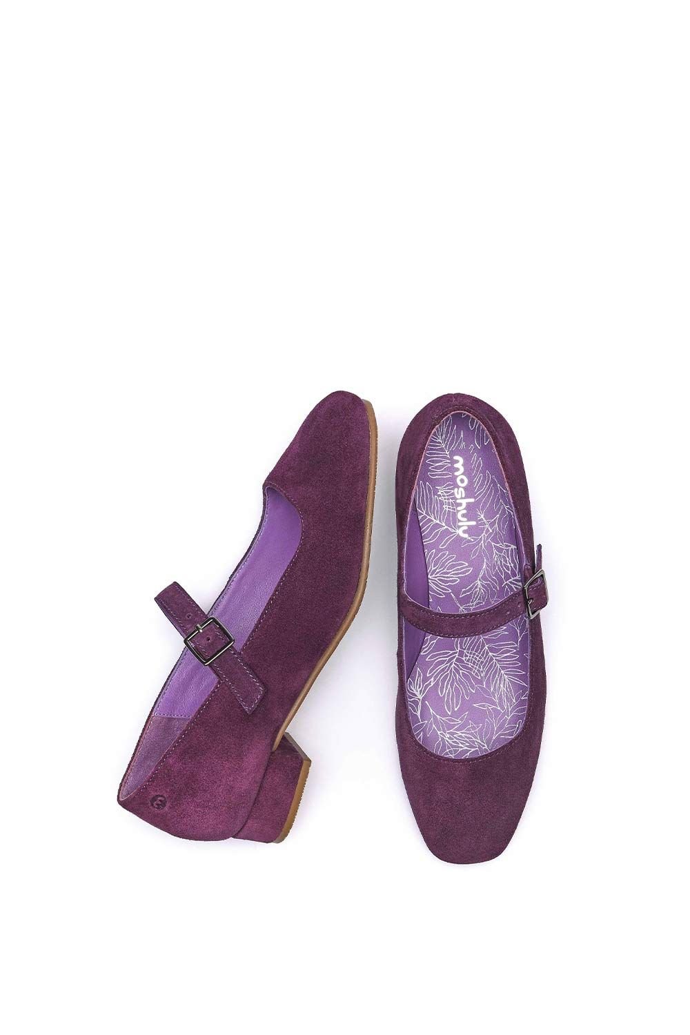 Moshulu Moshulu Women's 'Hebei' Front Buckle Block Heels in Purple - 2