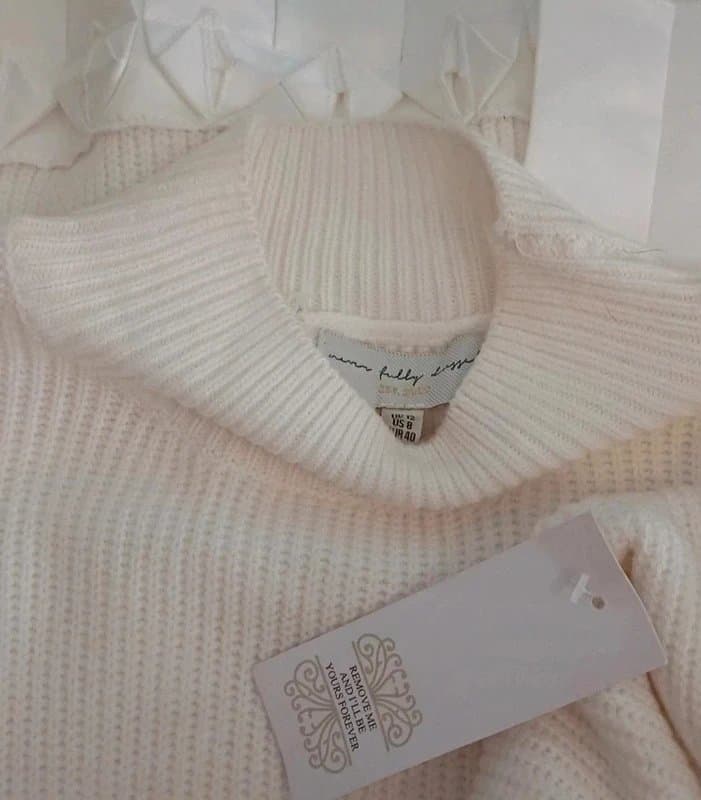 Never Fully Dressed Never Fully Dressed Cream Jumper - size 12