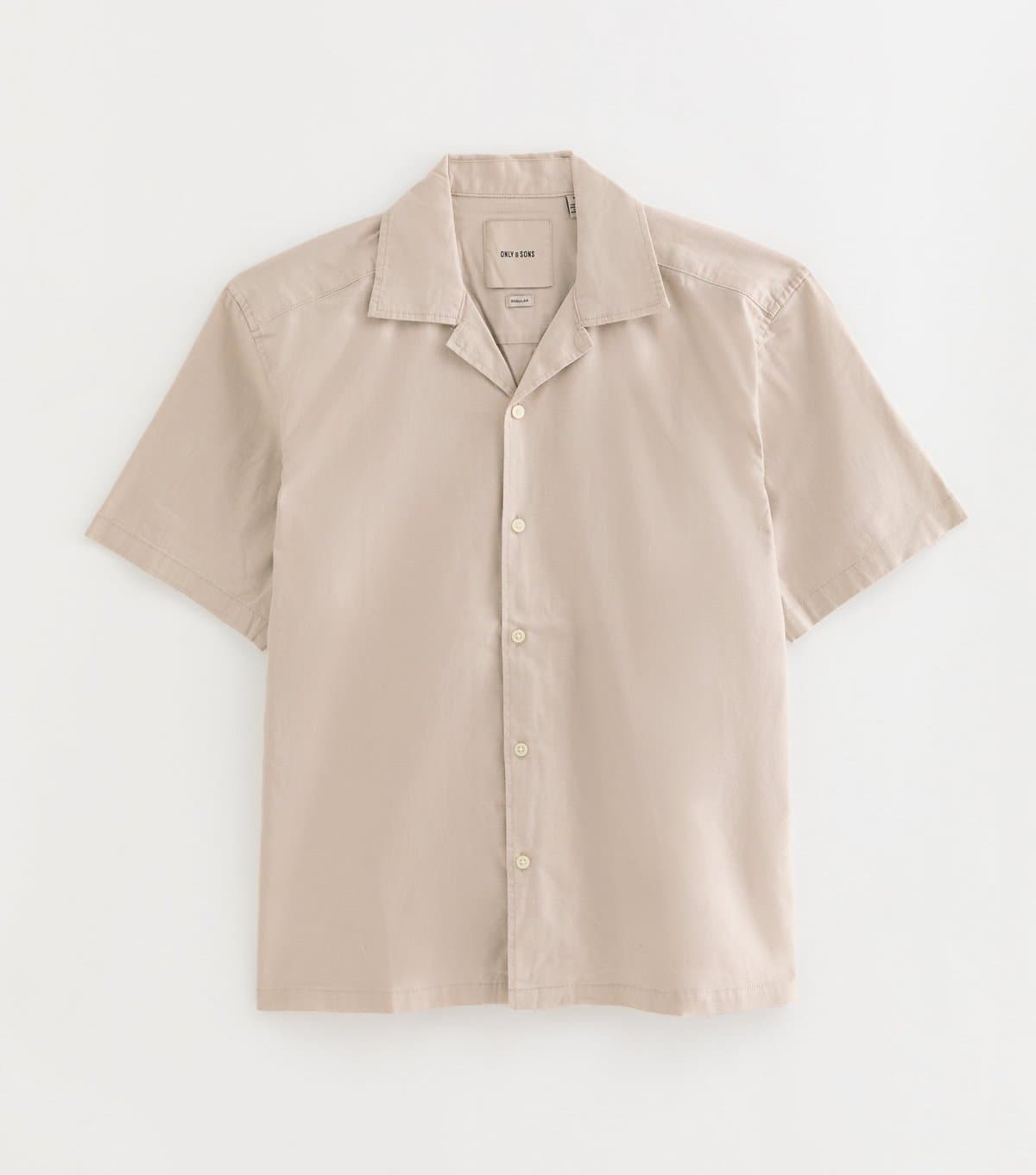 Only and Sons Men's Stone Short Sleeve Shirt Only and Sons New Look