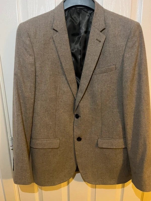 New Look Grey Wool Blazer Jacket