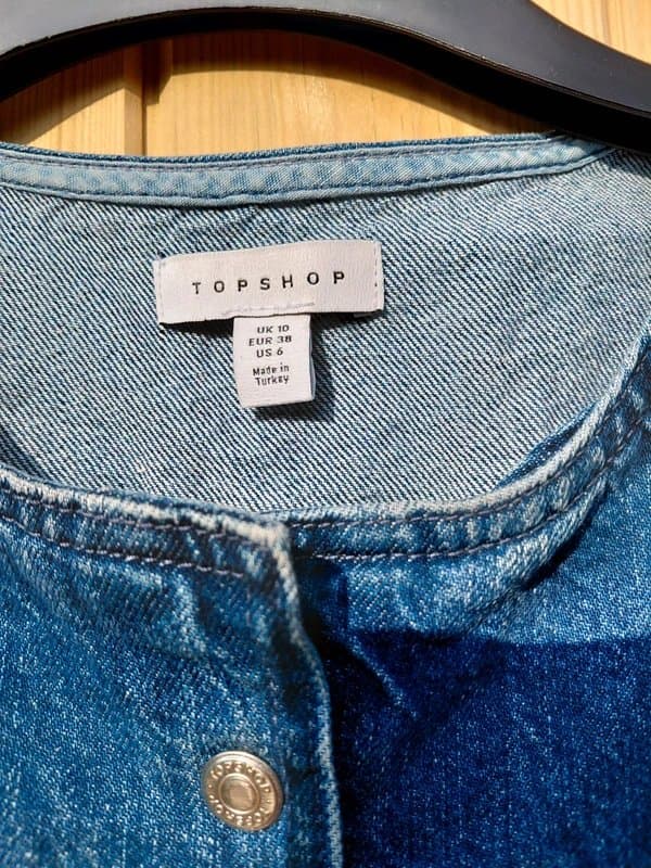 Topshop denim dress