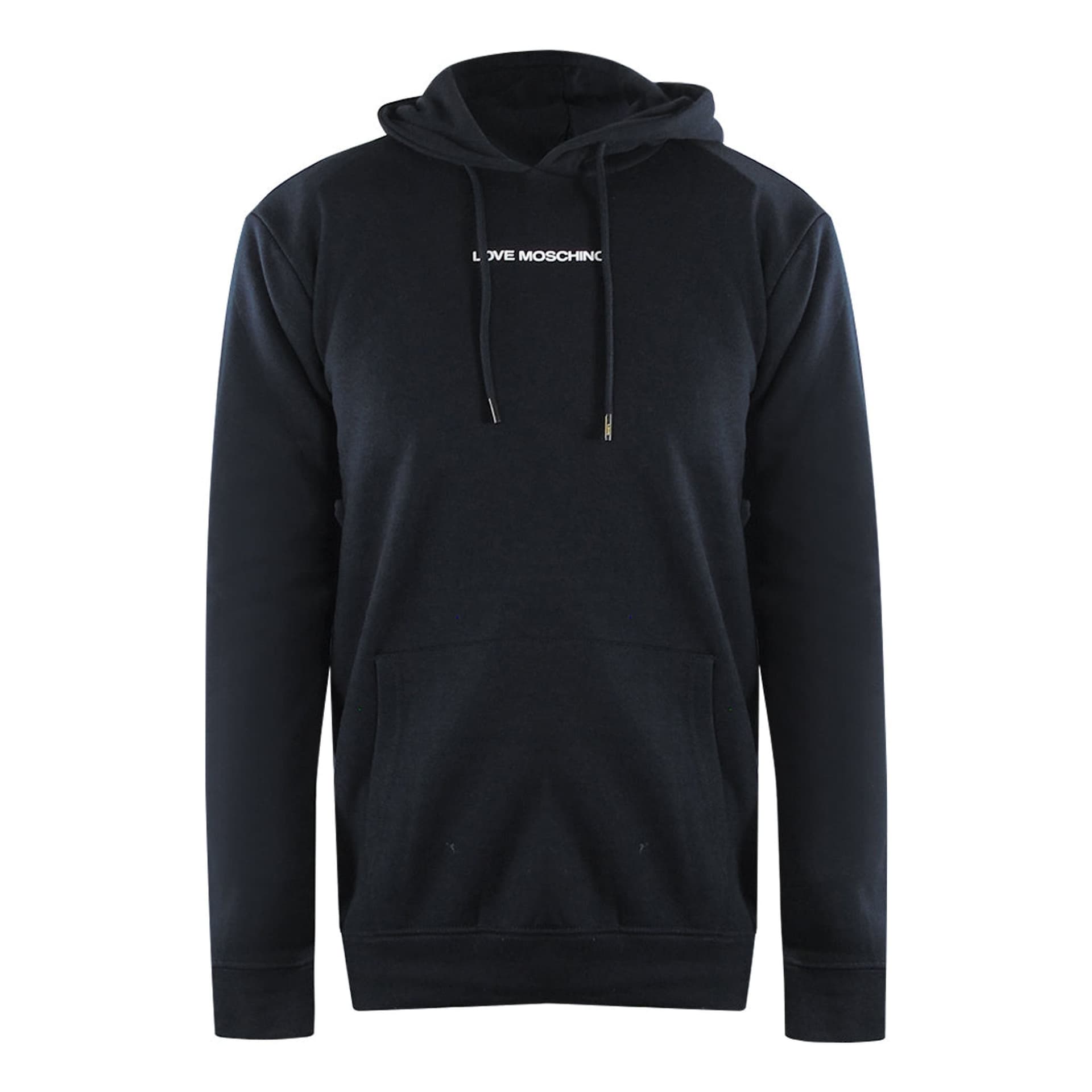 Love Moschino Love Moschino Men's Long Sleeve Hooded Hoodie in Navy