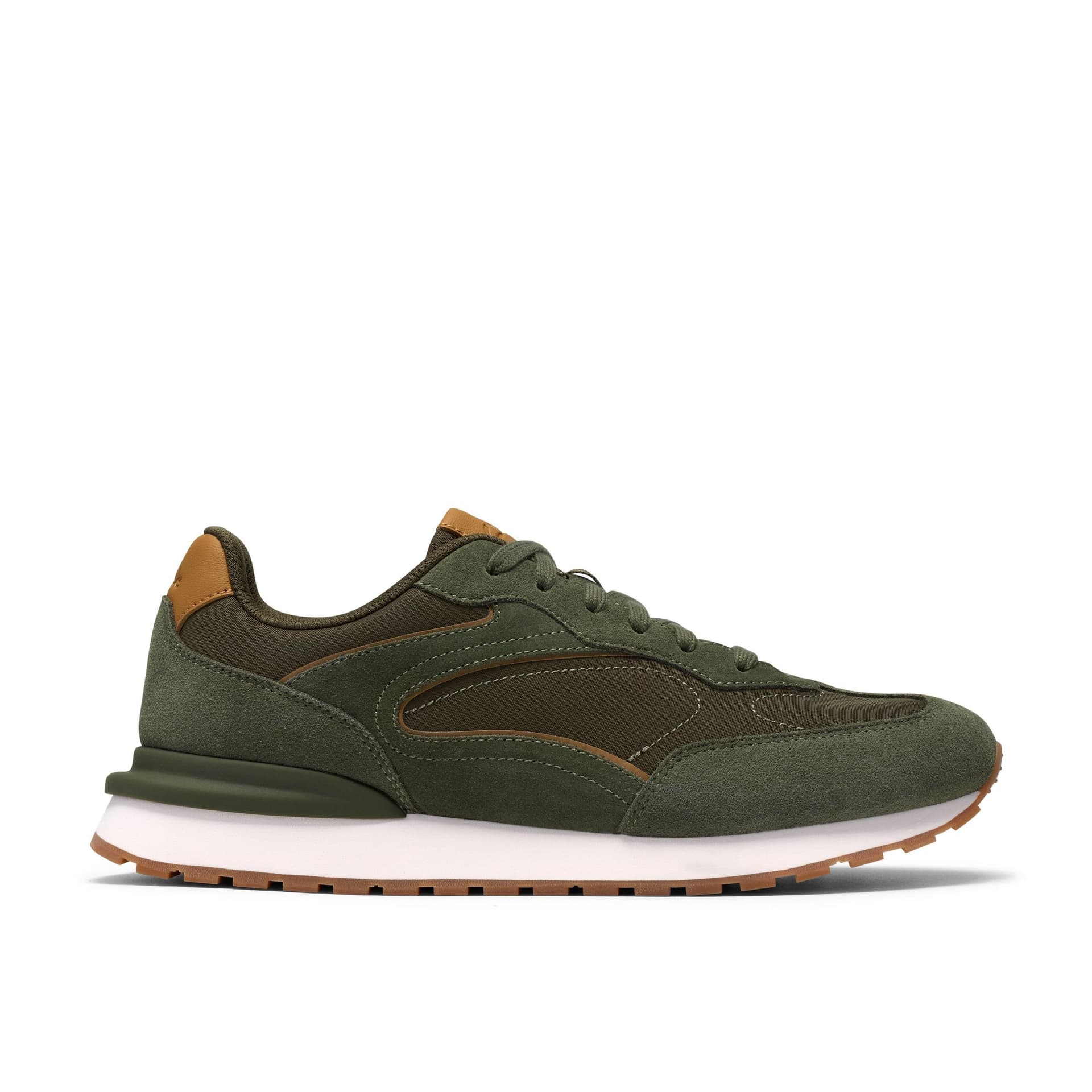 Clarks Clarks Men's Pentflow Lace Dark Green Trainers