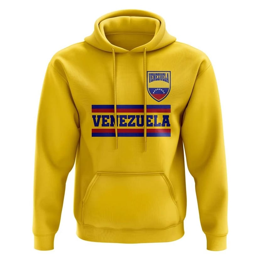 Venezuela Venezuela Men's Mens Core Football Country Hoody in Yellow - 1