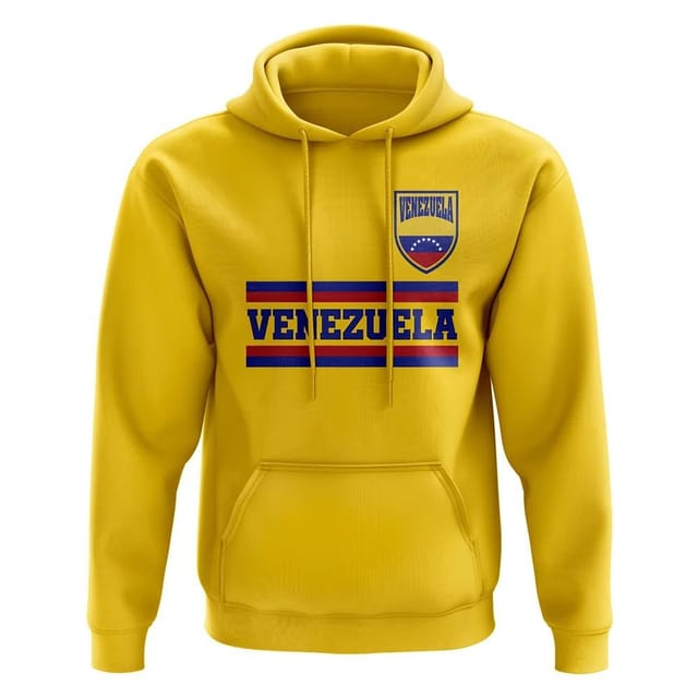 Venezuela Venezuela Men's Mens Core Football Country Hoody in Yellow - 2
