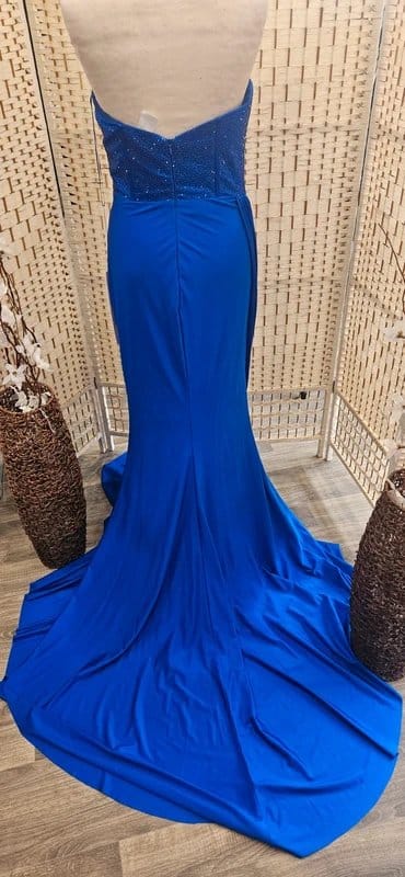 Portia & Scarlett Cobalt Blue Sequin Prom Dress Size 8