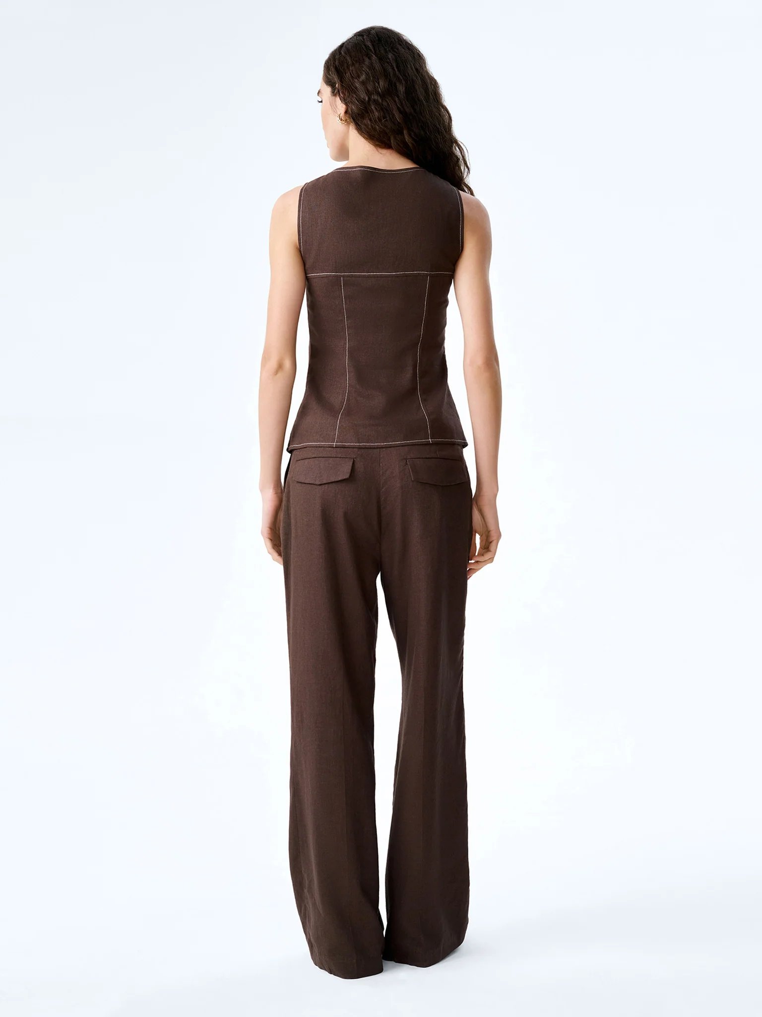 OMNES Austen Top in Chocolate - 3