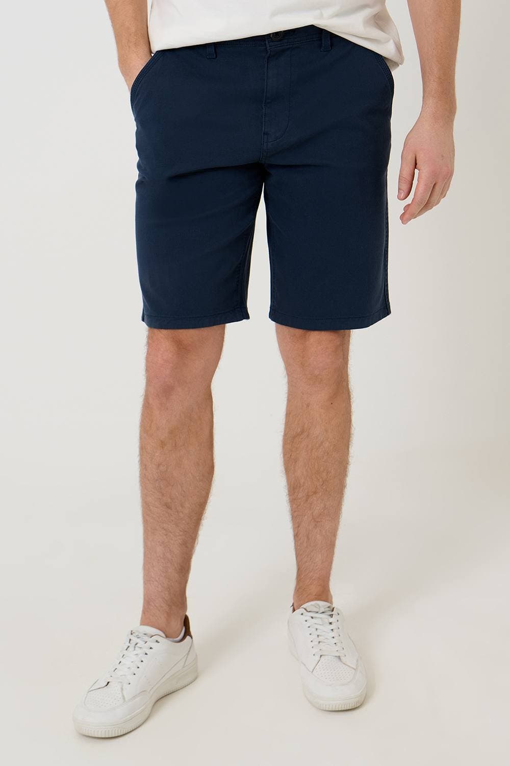 Saltwell Saltwell Men's Stretch Cotton Canvas Shorts in Blue