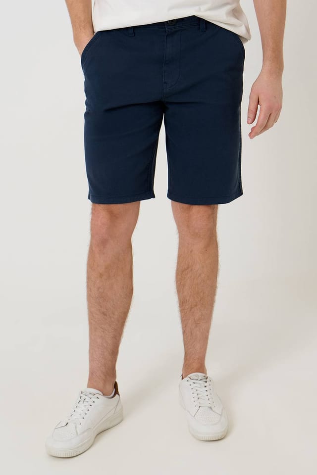 Saltwell Saltwell Men's Stretch Cotton Canvas Shorts in Blue - 2