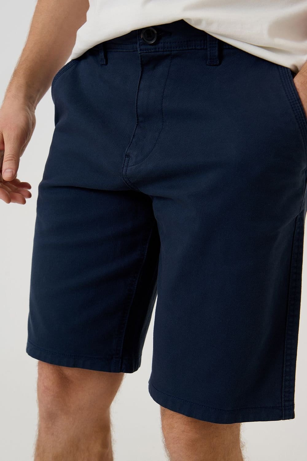 Saltwell Saltwell Men's Stretch Cotton Canvas Shorts in Blue - 4