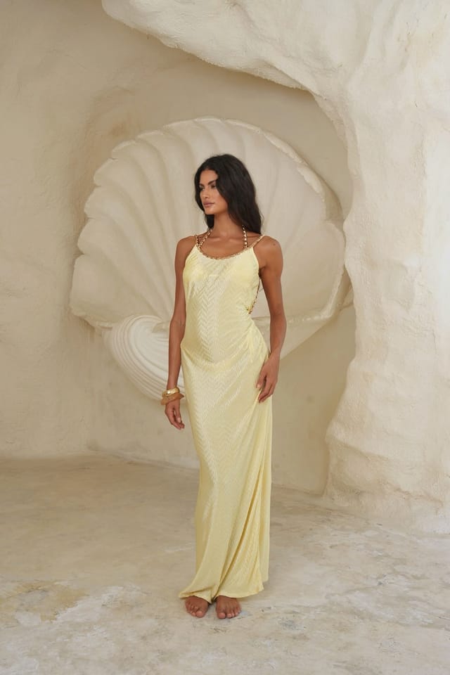 Moda Minx Moda Minx Women's Eden Maxi Dress in Yellow - 3
