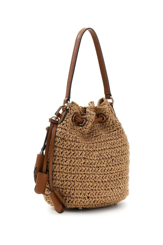 Guess Guess Women's Ofelia Top Handle Bucket Natural - 2