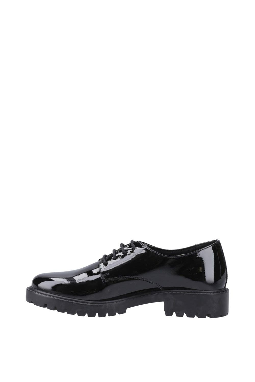 Hush Puppies Hush Puppies Women's Aubrey Lace Up Patent Senior in Black - 4
