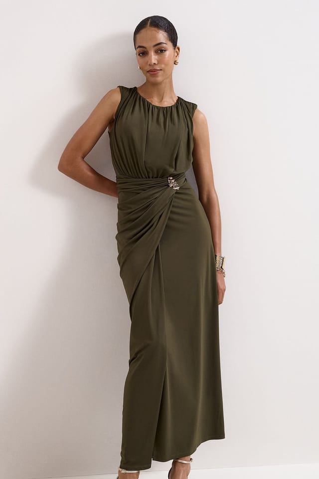 Phase Eight Phase Eight Women's Cassidy Maxi Dress in Dark Olive - 3
