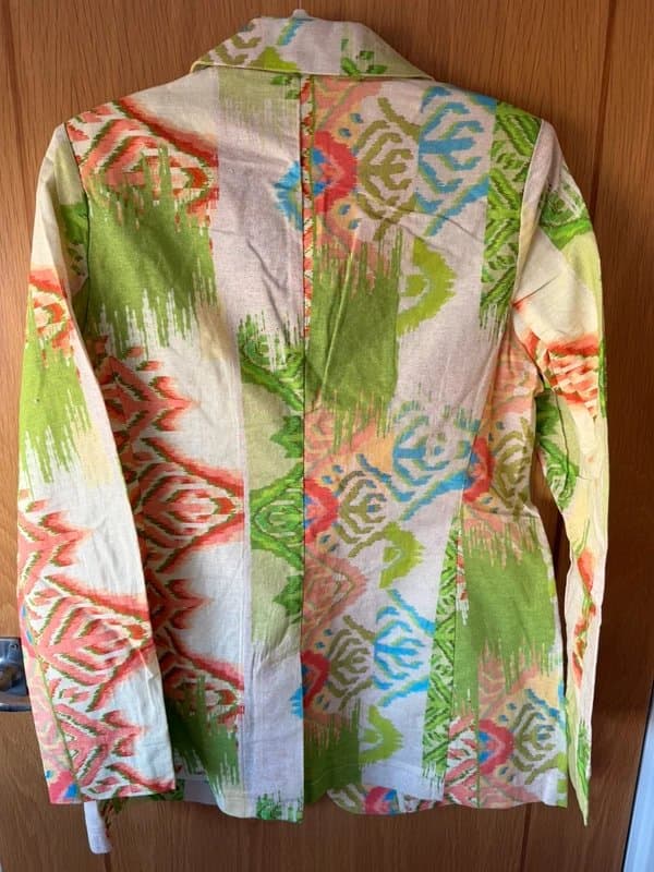 Never Fully Dressed Never Fully dressed green abstract blazer UK 12 Brand new with tags cotton lined