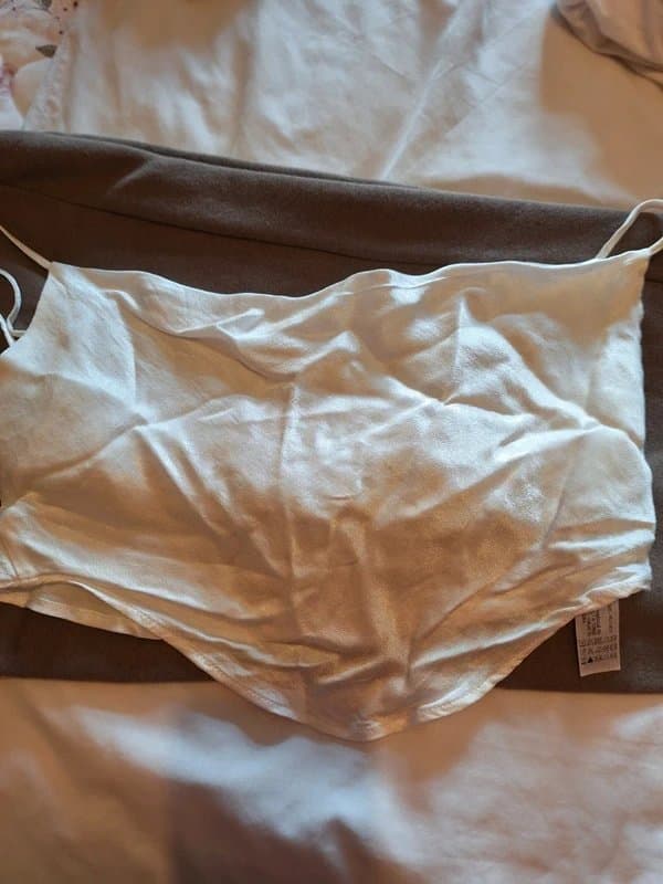 Bershka Crop top, creased appearance