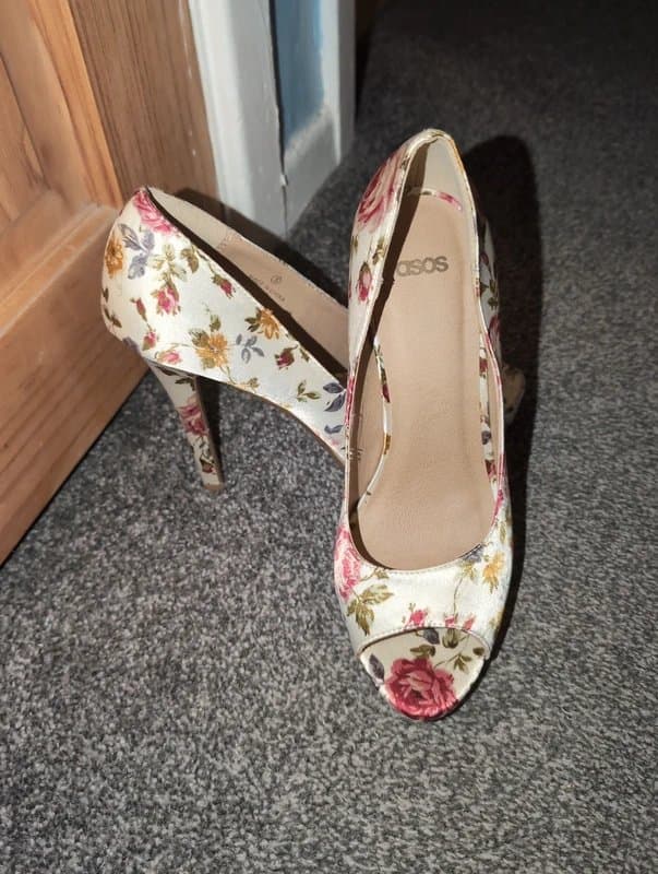 ASOS Floral Peony heels