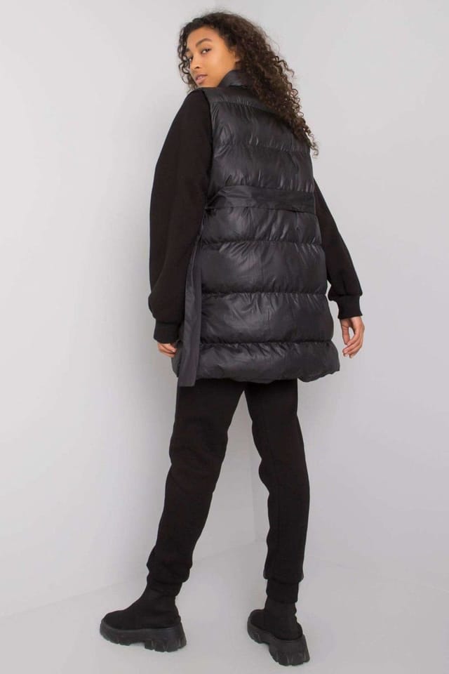 Love Lace Love Lace Women's Down Vest Sweatshirt Sweatpants Set in Black - 3