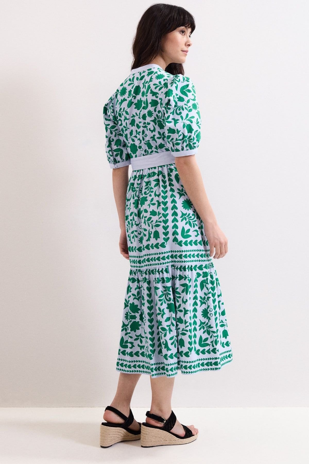 Phase Eight Phase Eight Women's Petite Trinity Midi Dress in Dark Green - 4