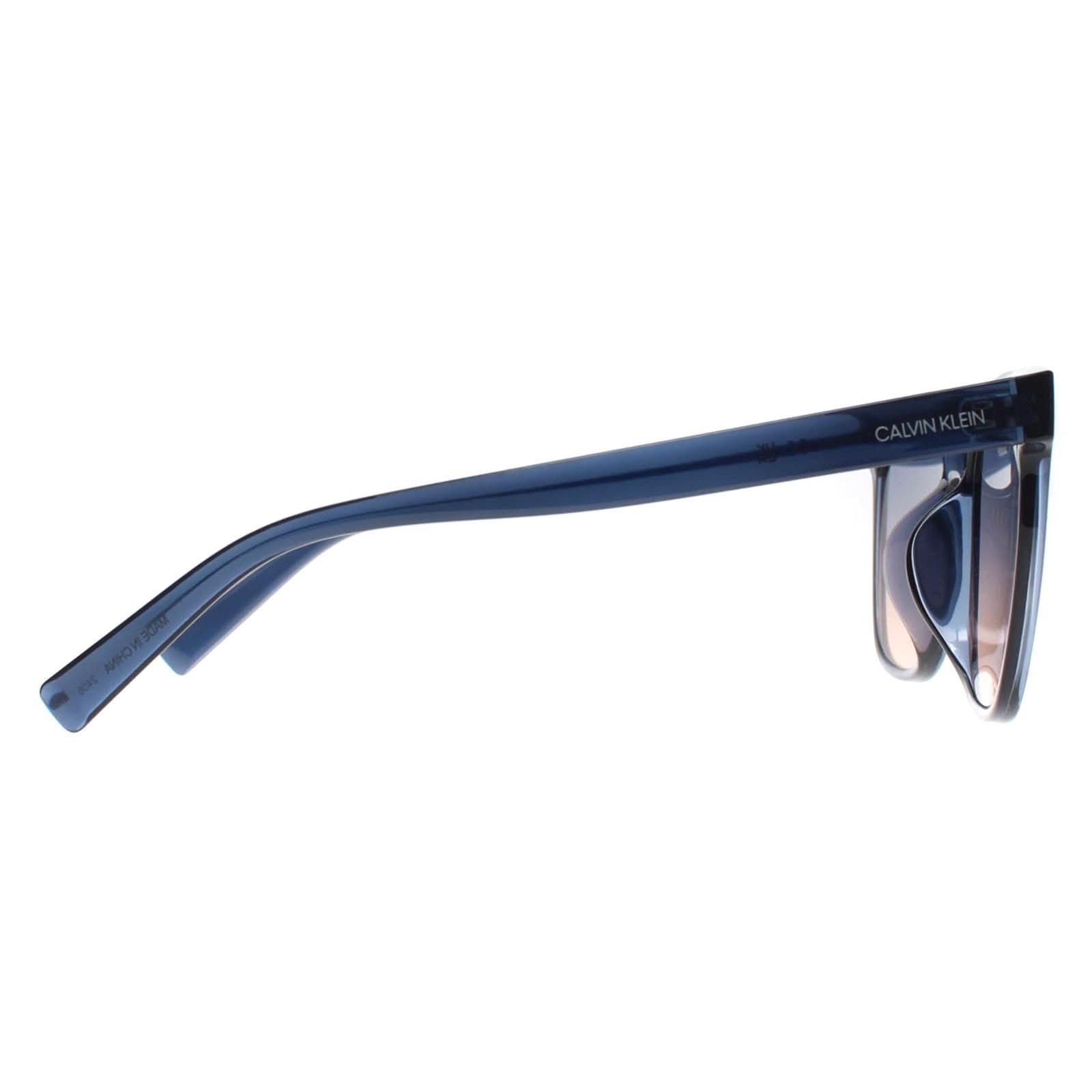 Calvin Klein CALVIN KLEIN Women's Square Crystal Navy Blue Peach Gradient CK20519S - 4