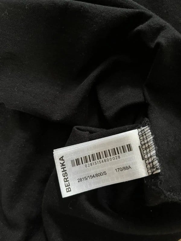 Bershka black cropped T-shirt