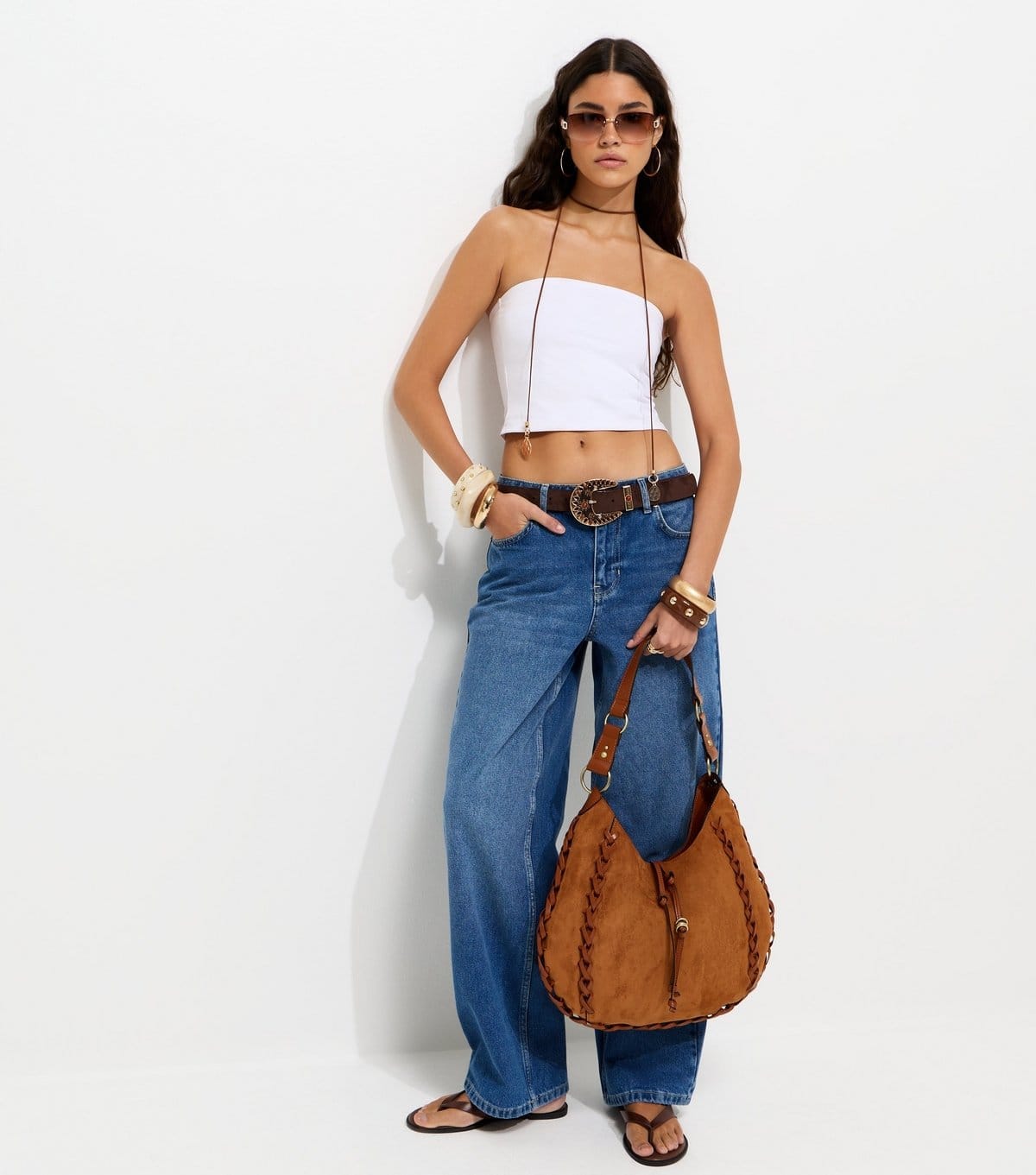 New Look Women's White Jersey Bandeau Top New Look - 4