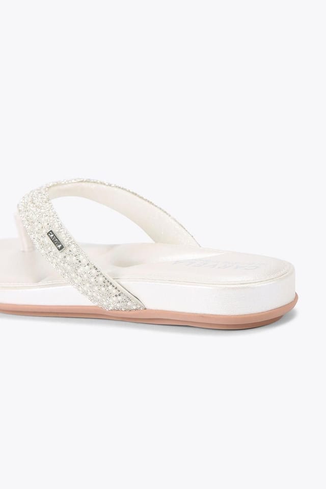 Carvela Carvela Women's 'Riviera Jewel' Fabric Flats in White - 3