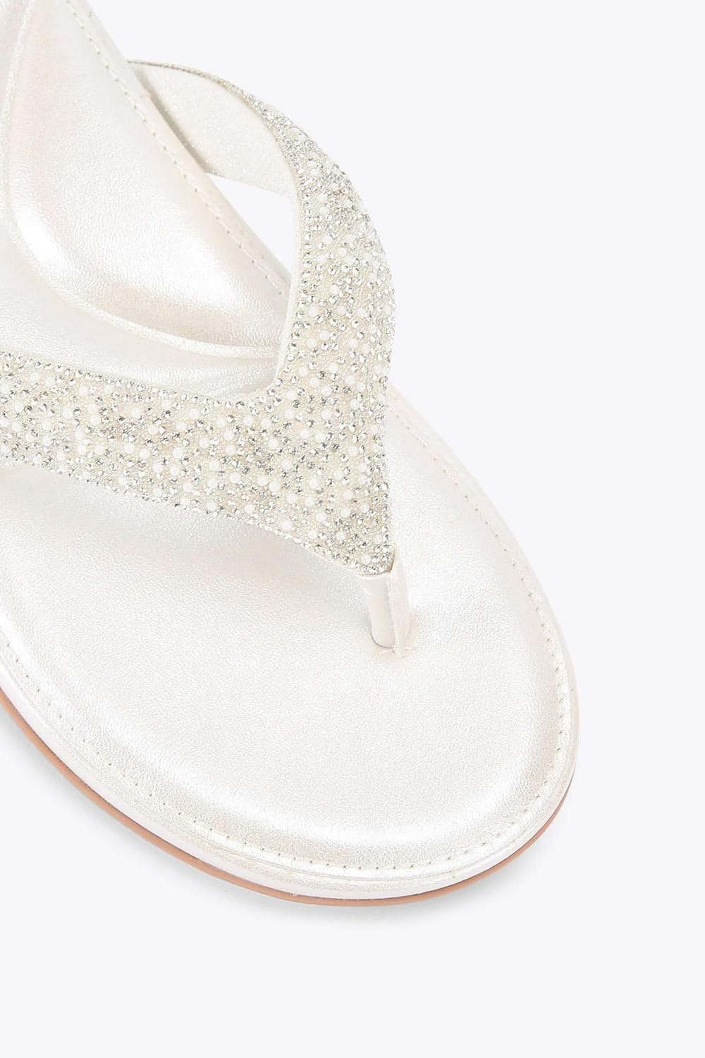 Carvela Carvela Women's 'Riviera Jewel' Fabric Flats in White - 4