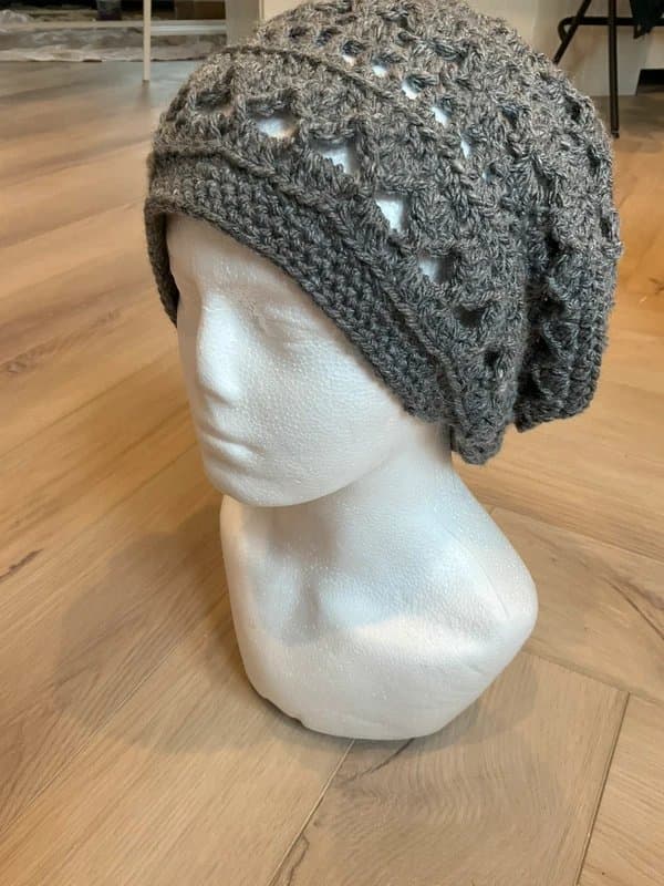 Made with love Ladies one size handmade mandala slouch hat
