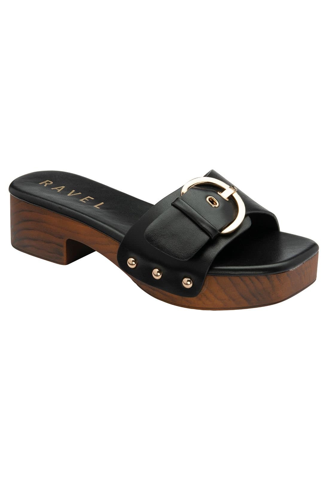 Ravel Ravel Women's Black 'Risby' Mule Sandals