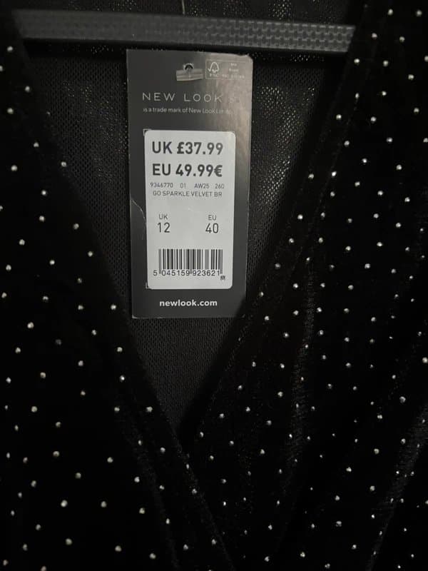 New Look Velvet party dress BNWT