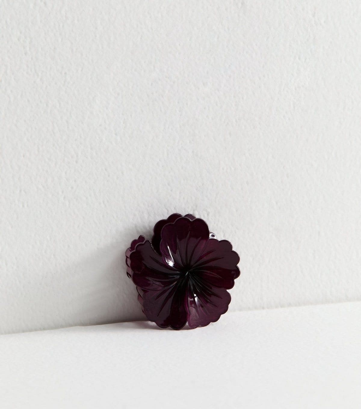 New Look New Look Dark Purple Hibiscus Flower Hair Claw Clip