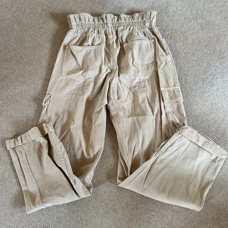 Bershka Bershka Beige Cargo Pants - Size 10