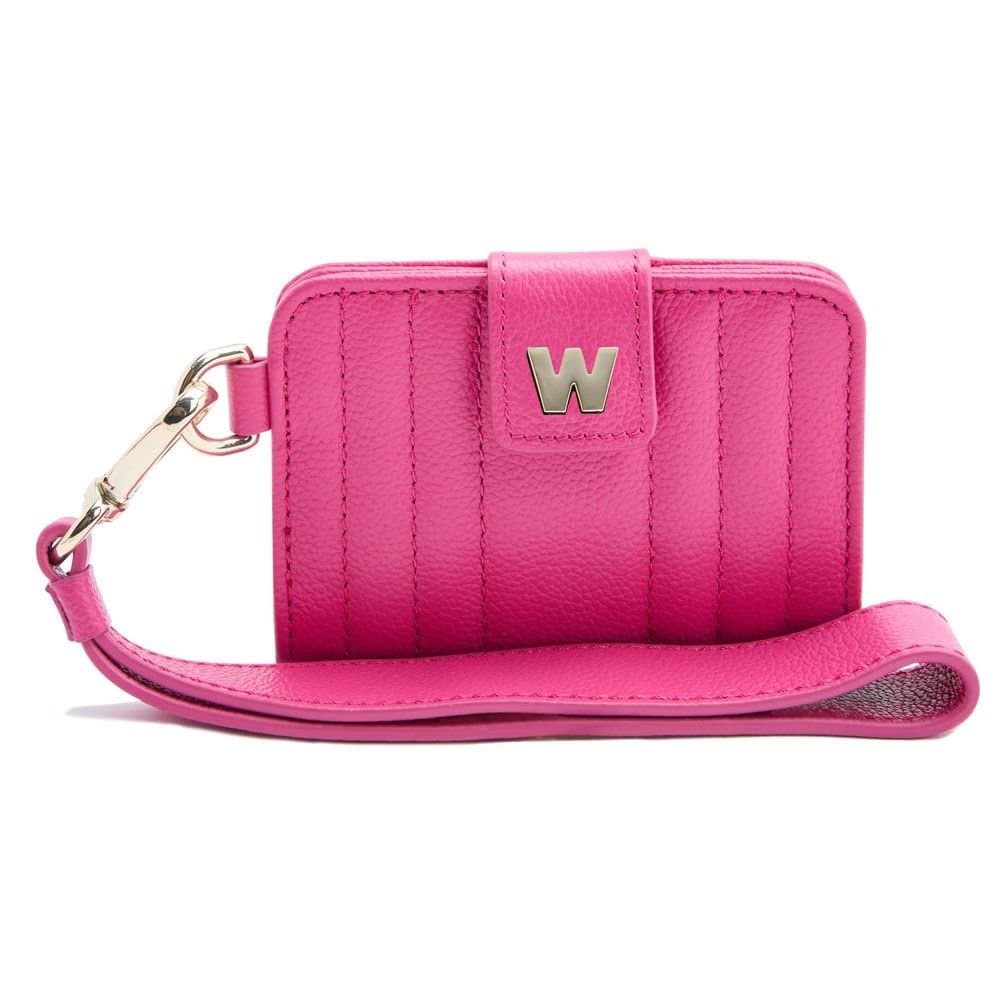 Wolf WOLF Women's Mimi Credit Card Holder with Wristlet in Pink