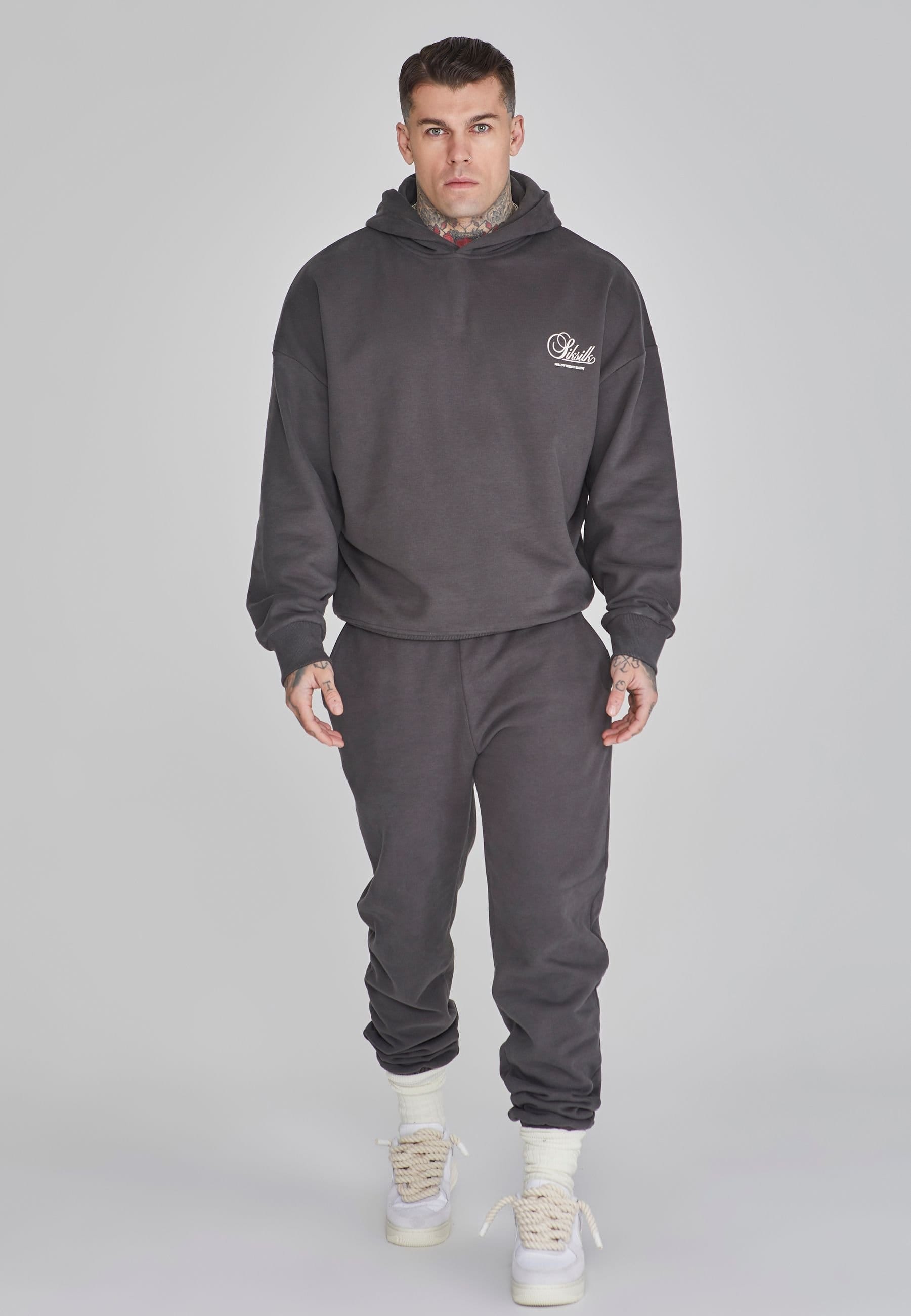 SikSilk SikSilk Men's Graphic Joggers in Green - 4