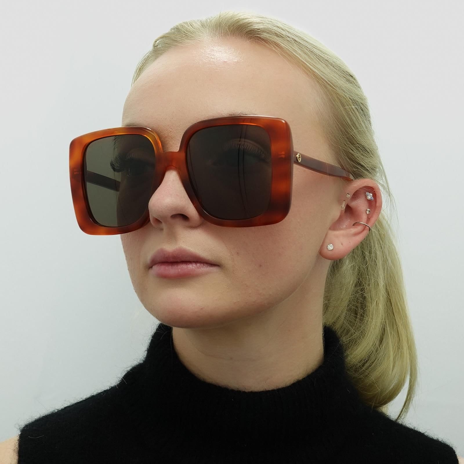 Gucci Gucci Women's Square Havana Brown GG1314S - 4