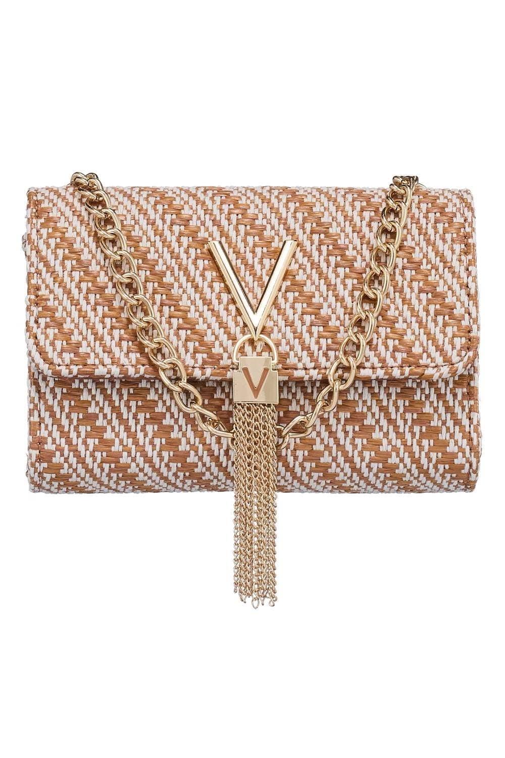 Valentino Bags Valentino Bags Brown Woven Divina Summer Clutch