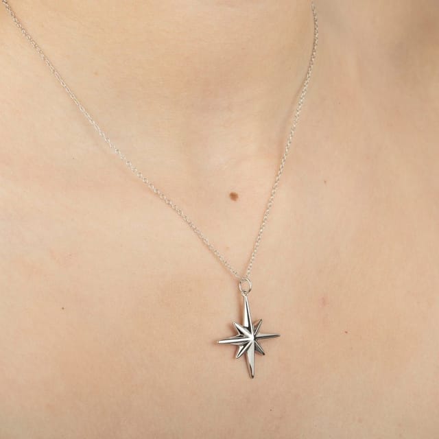 Gold Trip Gold Trip Women's Starburst Pendant in Silver - 2