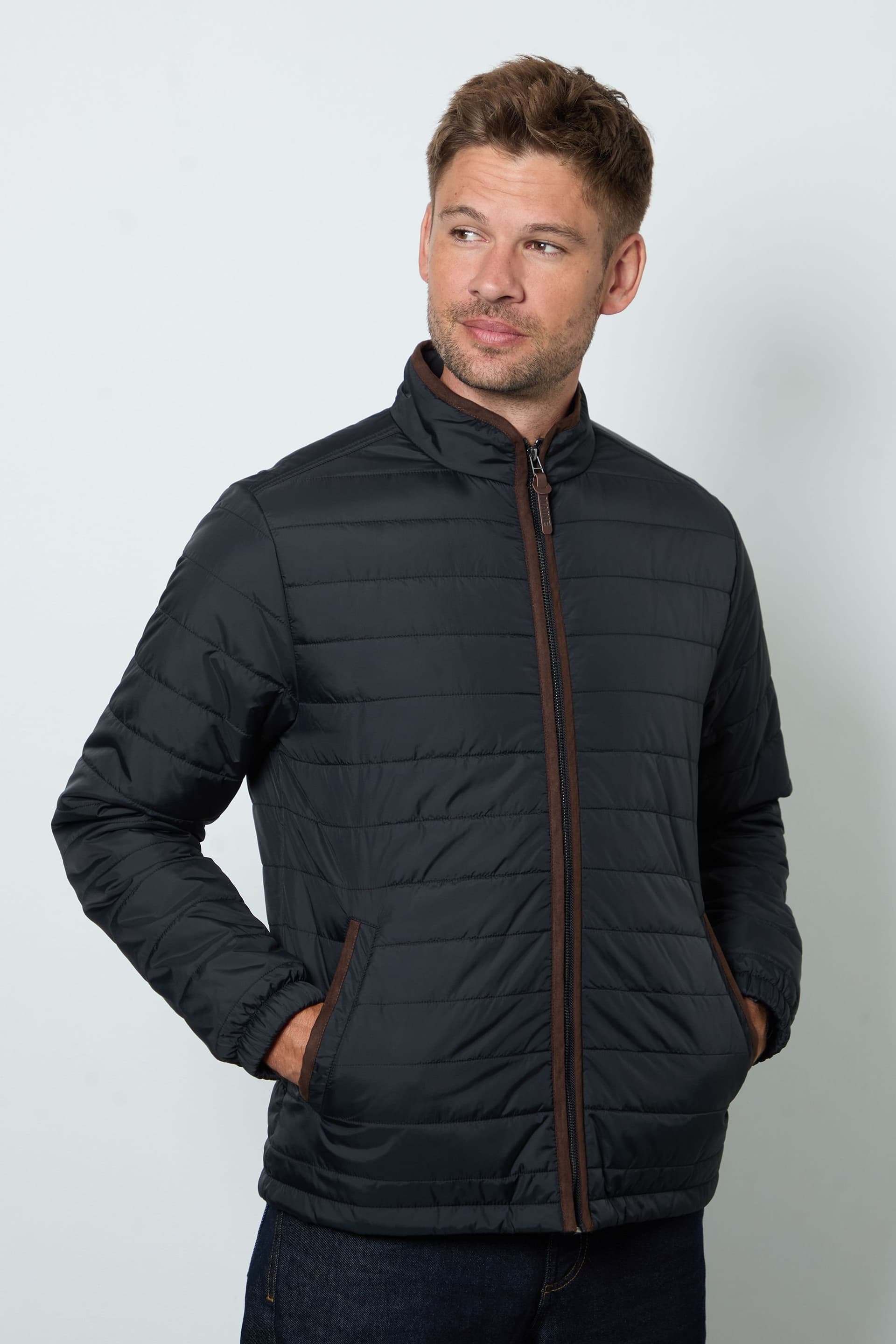 Maine Maine Men's Black Quilted Jacket